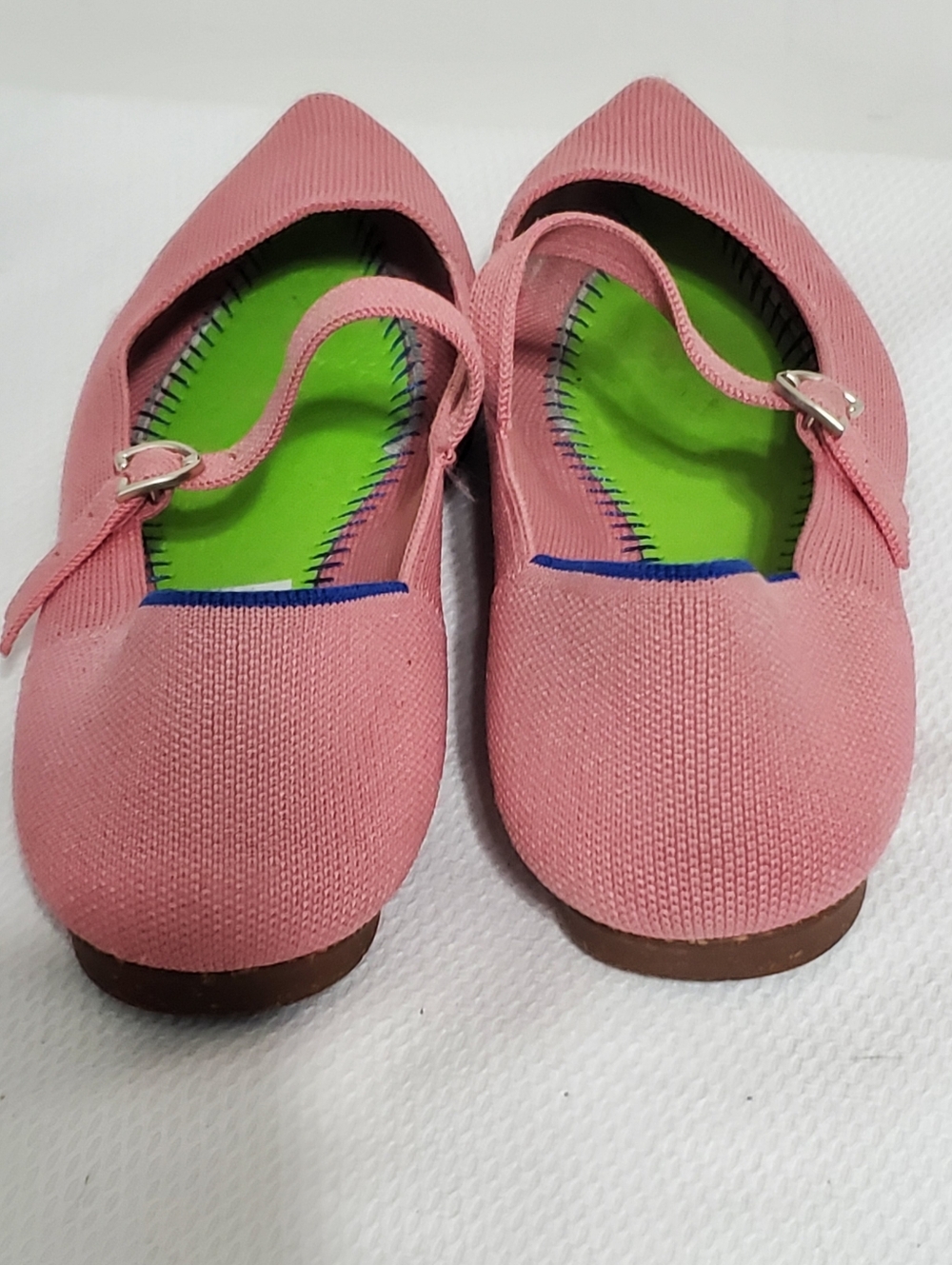 Rothy's The Point Mary Jane Flats Tulip Pink Size 7.5 - Picture 4 of 8